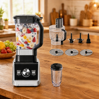 8-in-1 Commerciële Blender, Heavy Duty, Hoge Prestatie, Kokosnoot & Droge Ingrediënten, Professionele Voedselprocessor, 1500W, Fabrieks-OEM