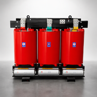 Transformateur sec triphasé/monophasé SCB14-2500/10-0.4KV 60Hz à deux enroulements pour la distribution d'énergie en postes de transformation extérieurs