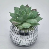 Plante artificielle verte en pot, rose en mousse, bonsaï, écologique, durable, décoration de jardin et de bureau, simulation en plastique, directement de l'usine