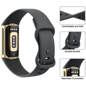 Correas de Silicona Suave para Reloj Inteligente, Repuesto de Correa Deportiva para Fitbit Charge 6 5, Accesorios para Pulsera - Product Image 4