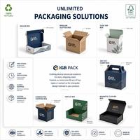 Boîtes d'emballage pour e-commerce en papier d'art recyclable, écologiques, avec logo personnalisé imprimé et gaufré, pour l'expédition et la vente au détail