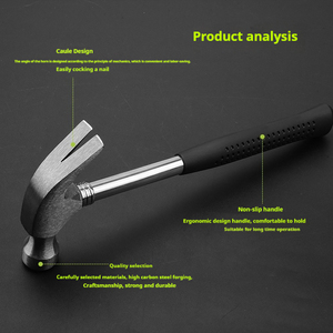 ค้อนก้ามปูเหล็กคาร์บอนอุปกรณ์มือค้อนอเนกประสงค์สำหรับมืออาชีพ - Product Image 4