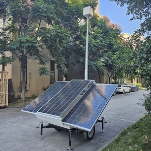Logo tùy chỉnh năng lượng mặt trời Powered giám sát Trailer <span class=keywords><strong>camera</strong></span> với 30ft mast - Product Image 5