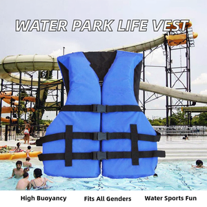 Water Park Life Saving Vest Neoprene Inflatable Life <b>Jacket</b> with Extra-Large Buoyancy for Sandbeach Use - Product Image 2