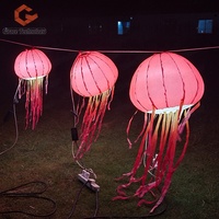 Nouvelle conception, éclairage LED coloré, méduse gonflable lumineuse, méduse gonflable suspendue, ballon méduse gonflable
