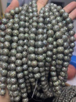Chaîne de perles en coquille d'ormeau naturelle YMJ, 6 mm, 8 mm, 10 mm, perles en mosaïque, breloques, certifiées GIC pour la fabrication de bijoux, bracelet