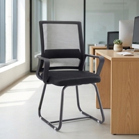 Chaise de bureau exécutive pour salle de conférence, mobilier commercial, prix abordable, sans roulettes