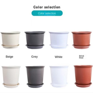Pot de <span class=keywords><strong>fleurs</strong></span> en résine imitation céramique, durable et simple, pour usage domestique, grand plateau pour plantes vertes et roses, vente en gros d'usine - Product Image 5