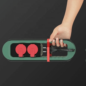 Eu Schuk <span class=keywords><strong>PP</strong></span> 2 saídas aterrado ao ar livre 3.2m preto power strip cabo à prova de intempéries tomada com caixa impermeável IP44 - Product Image 6