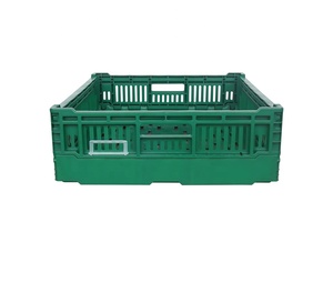durable Perforated type Plastic Collapsible Crate Folding Storage Transporting Box Fruit Collapsible Container Plastic Crate