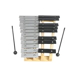 Jouet musical en bois, Glockenspiel en bois pour tout-petits, <span class=keywords><strong>Xylophone</strong></span> avec 25 touches métalliques pour adultes et enfants - Product Image 1