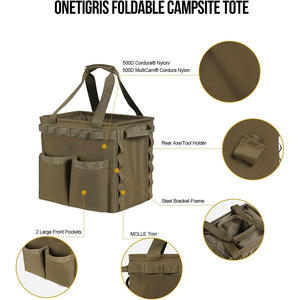 Sac de transport tactique pliable de 25 L pour le camping en plein air, les voyages, les pique-niques, l'organisation du coffre de voiture, le rangement de camping - Product Image 2