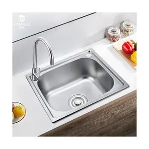 Workstation Sink Single Bowl Sink Handmade 304 Stainless Steel Silver Polished Sink