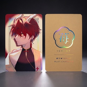 Impression de cartes personnalisées, cartes holographiques, photocartes d'anime, estampage à chaud double face, cartes de collection - Product Image 5