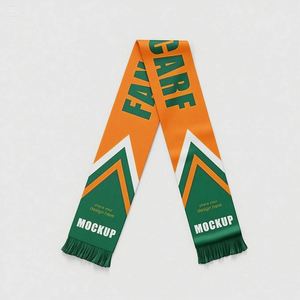 Écharpe de supporter de football en polyester à sublimation longue avec logo personnalisé, vente en gros - Product Image 3