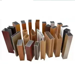 Aluminum Extrusion Profile For Partitions Shutter Slat Louver Folding Sliding Doors Windows Frame Curtain Wall