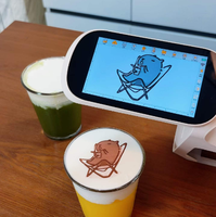 Impresora Plana de Inyección de Tinta para Alimentos y Café, Automática, Nueva, con Pantalla Abatible, 600 DPI, Tinta Comestible, Portátil, Wi-Fi