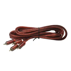 ISong kabel las tembaga Pvc kustom kabel Audio Rca kawat Speaker tinggi dan transparan kabel Rca