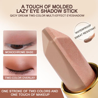Stick de fard à paupières mat double couleur, imperméable, résistant à la transpiration, longue durée, lisse, facile à appliquer, sans bavures, maquillage pour les yeux, cosmétiques