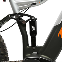 Vélo de montagne électrique à suspension intégrale TXED 27,5 pouces avec pneus larges, moteur arrière 48V 750W, batterie au lithium, tout-terrain E-MTB