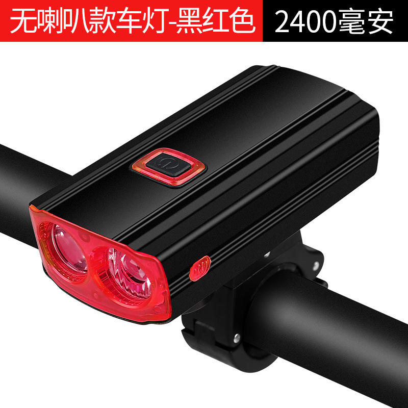 ไฟหน้า 581 (ดำ/แดง), 2400 mAh, ไม่มีแตร