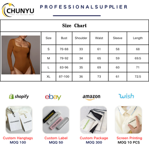 OEM ODM Bodysuit Senhora Praça Pescoço Emagrecimento Ternos Do Corpo Para Mulheres Mangas Compridas - Product Image 6