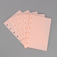 Portefeuille A7 Mini à feuilles mobiles avec enveloppes pour espèces, intercalaires, pochettes de budget en PP dépoli sans fermeture éclair et système d'enveloppes perforées