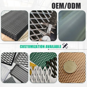 Grille métallique perforée expansée en aluminium et acier galvanisé, décorative, pour la sécurité des fenêtres et des portes, comme filtre, cache de ventilation, couvercle de <span class=keywords><strong>cheminée</strong></span> et panneau. - Product Image 3