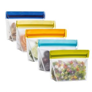 Reutilizable Eco BPA libre PEVA bolsa de alimentos Sandwich bolsa de almacenamiento de color personalizado completo Ziplock bolsa - Product Image 4