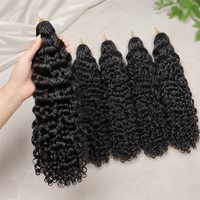 Extensions de cheveux humains en gros, bouclés style birman, invisibles, pour crochet, double épaisseur, vierges, bouclés birmanes pour crochet