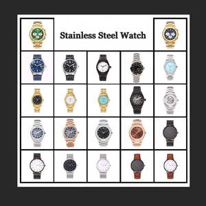 Montre automatique mécanique étanche pour hommes, boîtier rond en acier inoxydable, mouvement de qualité supérieure, vente en gros OEM - Product Image 3