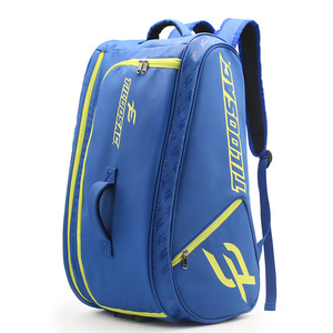 Zaino da Paddle di Grande Capacità in Materiale PU, Borsa Multifunzionale per Racchette da Tennis e Badminton, Tessuto Impermeabile Staccabile - Product Image 3