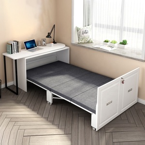 Xách Tay Gấp Giường Kích Thước Duy Nhất Với Nệm Nội Thất Văn Phòng Sử Dụng Nhà Kim Loại Mạnh Mẽ Khung Gấp Giường Với Bánh Xe - Product Image 6