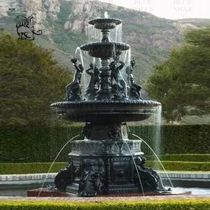 BLVE Custom Outdoor Garden Metal Waterfall Fontes Lugar Grande Escultura Em Bronze Fonte De Água