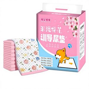 Tapis absorbants pour animaux de compagnie, épais et désodorisants, couches jetables anti-urine avec SAP non tissé et pâte de bois pour chiens, chats et lapins - Product Image 1