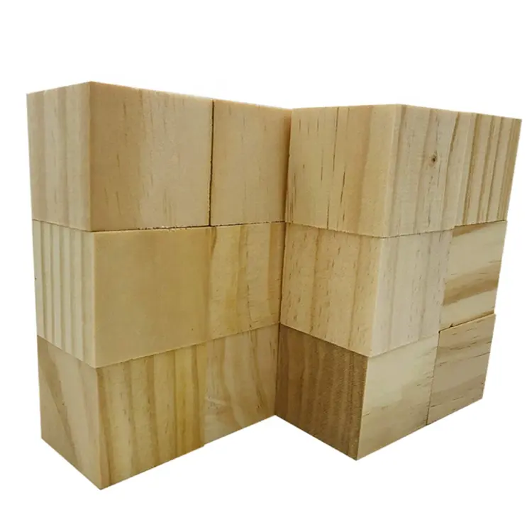 Vente directe d'usine boîte en bois personnalisée blocs de cube en bois blocs de bois puzzle
