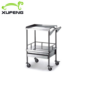 Xufeng Medical Stainless Steel Hot Water Bottle Trolley L870W550H800mm Hospital Use - Product Image 5