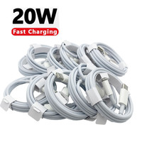 Grosir kabel Data pengisi daya Cepat Tipe C ke IOS 1M PD 20w dengan kotak ritel untuk pengisi daya iPhone 14 13 12 11 8 Pro Max