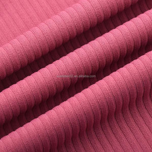 Tela de Poliéster Acanalada de Alta Elasticidad y Resistente a las Arrugas, Tela Acanalada con Spandex para Sudaderas y Pantalones - Product Image 4