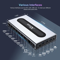 YDH-X98HUB Boîtier TV Android 11 Amlogic S928X-J Lecteur vidéo 8K 4+32 Go EMMC 1*A76+4*A55 WiFi double bande Décodeur intelligent