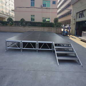 RK Portable Aluminum <b>Stage</b> <b>Platform</b> Heavy Duty Height Adjustable CE Certified TUV Approved Tempered Glass Outdoor Events - Product Image 3