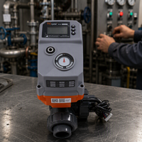 Vanne à boisseau sphérique électrique intelligente radiante en PVC 3 voies DN15-DN50 pour eau OEM