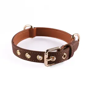 <span class=keywords><strong>Collar</strong></span> de cuero PU para mascotas, <span class=keywords><strong>Collar</strong></span> de perro pequeño con bloques de color, <span class=keywords><strong>Collar</strong></span> de cuello de perro mediano a grande, minimalista transfronterizo - Product Image 2