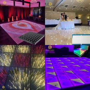 L'usine chinoise a mené la piste de danse miroir 3D RVB pour l'éclairage de scène de bar disco avec télécommande - Product Image 6