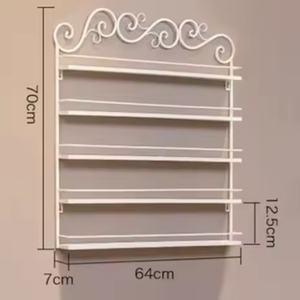 Exhibidor de Esmalte de Uñas Colgante de 5 Niveles Daisy 2025, Soporte de Pared de Metal Forjado, Color Dorado - Product Image 2