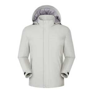 Hooded Thick Down <b>Jacket</b> Men Winter Protection Workwear Custom Logo Corporate Uniforms Wuhan - Product Image 1