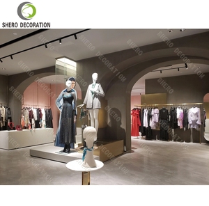 Modern Womens Clothing Shops Interior Design Luxury Metal Clothing Display Rack Custom Durable Clothing Store Furniture - Product Image 3