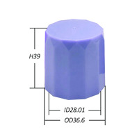 Capuchon en plastique PP à visser double couche de 28 mm avec diamant pour bouteille de bain de bouche