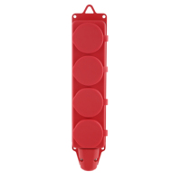 Barrettes d'alimentation étanches à 4 broches, standard européen, courant nominal Schuko IP20 16A, prise mâle à 4 broches