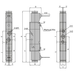 JVC Serie 5/2 & 5/3 Pilotgesteuertes Magnetventil (500-2800L/min) für Industrieautomation - Product Image 5